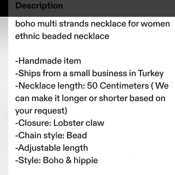 ❤️❤️❤️New Handmade Necklace ! Stunning ! New❤️❤️❤️ - Picture 8 of 8